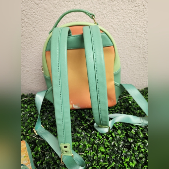 LOUNGEFLY TIANA Backpack & Accordian Wallet Card Holder - Picture 9 of 16